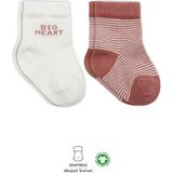Budi Home Bistyle Big Heart Penye Soket Çorap 2'Li BS10117 Pudra