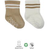 Budi Home Bistyle Çemberli Kaymaz Soket Çorap 2'Li BS10125 Bej-Ekru