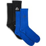 Budimaga 2'li Paket- Erkek Antrenman Fitness Tenis Spor Çorap - Mavi - Siyah - 40 - 46