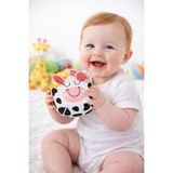BUDİZZZ Yumuşak Peluş Bebek Topu | İnek Tasarımlı XL Gelişim Topu (27 cm)