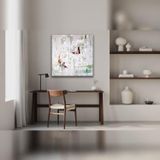 Budova Yağlı Boya Dokulu Tablo 50X50 Çerçevesiz