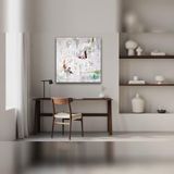 Budova Yağlı Boya Dokulu Tablo 80X80 Çerçevesiz