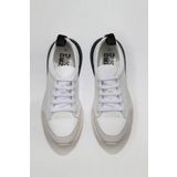 Bueno Shoes 01MQ5500 Beyaz Siyah Deri Erkek Spor Ayakkabı