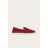 Bueno Shoes 01MS12700 Bordo Süet Erkek Espadril Ayakkabı