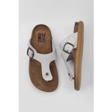 Bueno Shoes 01MU4733 Gri Nubuk Erkek Parmak Arası Terlik
