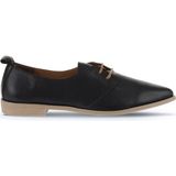 Bueno Shoes 01WA0210 Siyah Deri Kadın Düz Ayakkabı