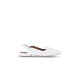 Bueno Shoes 01WA0303 Beyaz Deri Kadın Düz Sandalet