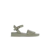 Bueno Shoes 01WA0701 Haki Deri Kadın Düz Sandalet