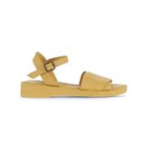 Bueno Shoes 01WA0701 Sarı Deri Düz Kadın Sandalet