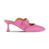 Bueno Shoes 01WA1301 Fuşya Deri Topuklu Kadın Terlik