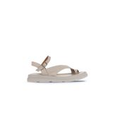 Bueno Shoes 01WA2602 Gri Deri Kadın Parmak Arası Sandalet