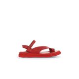 Bueno Shoes 01WA2602 Kırmızı Deri Kadın Parmak Arası Sandalet