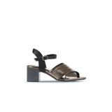 Bueno Shoes 01WA2810 Haki Parlak Deri Kadın Topuklu Ayakkabı