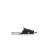 Bueno Shoes 01WA3005 Siyah Deri Kadın Düz Terlik
