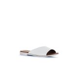 Bueno Shoes 01WA3010 Beyaz Deri Düz Kadın Terlik
