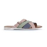 Bueno Shoes 01WA3019 Pudra Multi Alf Süet Kadın Düz Terlik