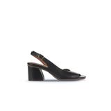 Bueno Shoes 01WA3501 Siyah Deri Kadın Topuklu Sandalet