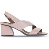 Bueno Shoes 01WA3502 Gül Kurusu Deri Kadın Topuklu Sandalet