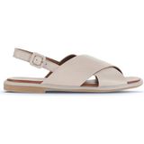 Bueno Shoes 01WA3600 Gri Deri Kadın Düz Sandalet