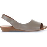 Bueno Shoes 01WA4400 Gümüş Deri Kadın Düz Sandalet