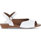 Bueno Shoes 01WA4402 Beyaz Deri Düz Kadın Sandalet