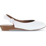 Bueno Shoes 01WA4406 Beyaz Deri Kadın Düz Sandalet