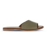 Bueno Shoes 01WA5701 Yeşil Deri Kadın Düz Terlik