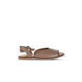 Bueno Shoes 01WA5702 Gri Deri Kadın Düz Sandalet