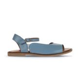 Bueno Shoes 01WA5707 Mavi Deri Kadın Düz Sandalet