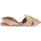 Bueno Shoes 01WA5805 Taba Açık Alf Süet Kadın Düz Sandalet