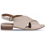 Bueno Shoes 01WA6400 Gri Deri Kadın Topuklu Sandalet