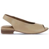 Bueno Shoes 01WA6401 Vizon Deri Kadın Topuklu Sandalet