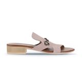 Bueno Shoes 01WA7304 Pudra Alf Süet Kadın Topuklu Terlik