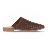Bueno Shoes 01WA9200 Kahverengi Deri Düz Kadın Terlik