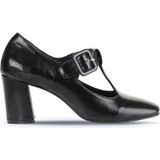 Bueno Shoes 01WD1000 Siyah Rugan Deri Kadın Topuklu Ayakkabı