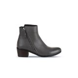 Bueno Shoes 01WD1100 Gri Deri Topuklu Kadın Bot