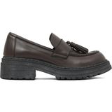 Bueno Shoes 01WD2109 Kahverengi Deri Kadın Klasik Ayakkabı