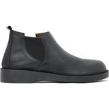 Bueno Shoes 01WD2201 Siyah Deri Kadın Düz Bot