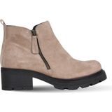 Bueno Shoes 01WD2302 Gri Süet Kadın Dolgu Topuklu Bot