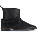 Bueno Shoes 01WD3509 Siyah Deri Kadın Düz Bot
