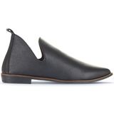 Bueno Shoes 01WD3701 Siyah Deri Kadın Az Topuklu Ayakkabı