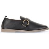 Bueno Shoes 01WD4202 Siyah Deri Kadın Klasik Ayakkabı