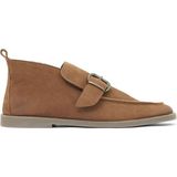 Bueno Shoes 01WD4210 Açık Kahverengi Nubuk Kadın Düz Bot