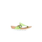 Bueno Shoes 01we0604 Yeşil Deri Kadın Düz Sandalet