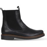Bueno Shoes 01WF2205 Siyah Deri Kadın Düz Bot