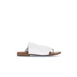Bueno Shoes 01WJ2226 Beyaz Deri Parmak Arası Kadın Terlik