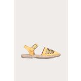 Bueno Shoes 01WL0453 Sarı Deri Espadril Kadın Sandalet