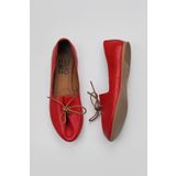 Bueno Shoes 01WL1237 Kırmızı Deri Kadın Babet