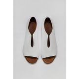 Bueno Shoes 01WL2405 Beyaz Deri Kadın Düz Babet