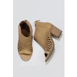 Bueno Shoes 01wl3700 Vizon Bej Deri Kadın Topuklu Ayakkabı